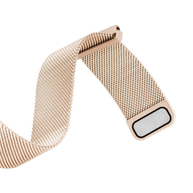 20mm Milanese Stainless Steel Replacement Watchband for Amazfit GTS / Amazfit GTS 2(Rose Gold)