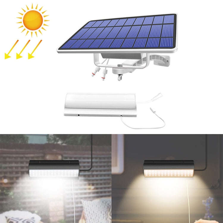 Pull-Switch 2 in 1 Solar Light 60-LEDs Landscape Courtyard Wall Lamp, Light Color:White Light(Whi...