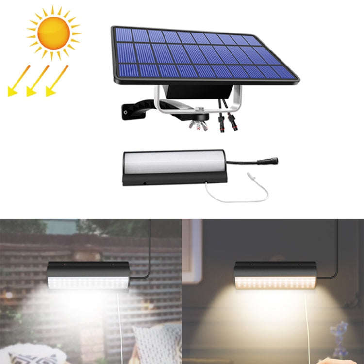 Pull-Switch 2 in 1 Solar Light 60-LEDs Landscape Courtyard Wall Lamp, Light Color:White Light(Bla...