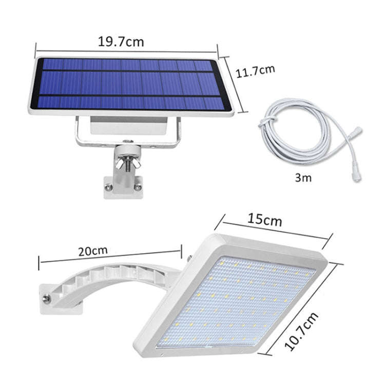 48 LED Detachable Solar Light IP65 Waterproof Outdoor Courtyard LED Street Lamp, Light Color:Warm...