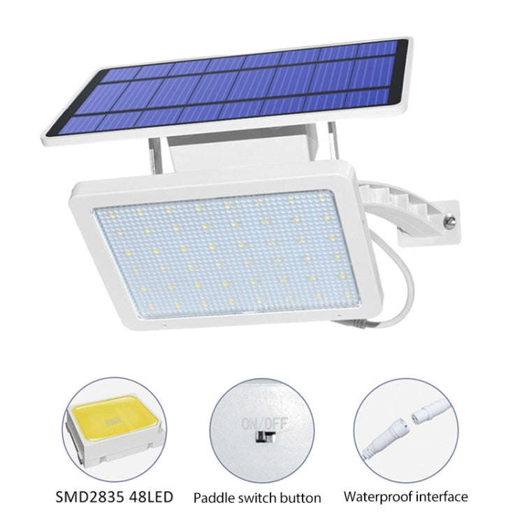 48 LED Detachable Solar Light IP65 Waterproof Outdoor Courtyard LED Street Lamp, Light Color:Warm...