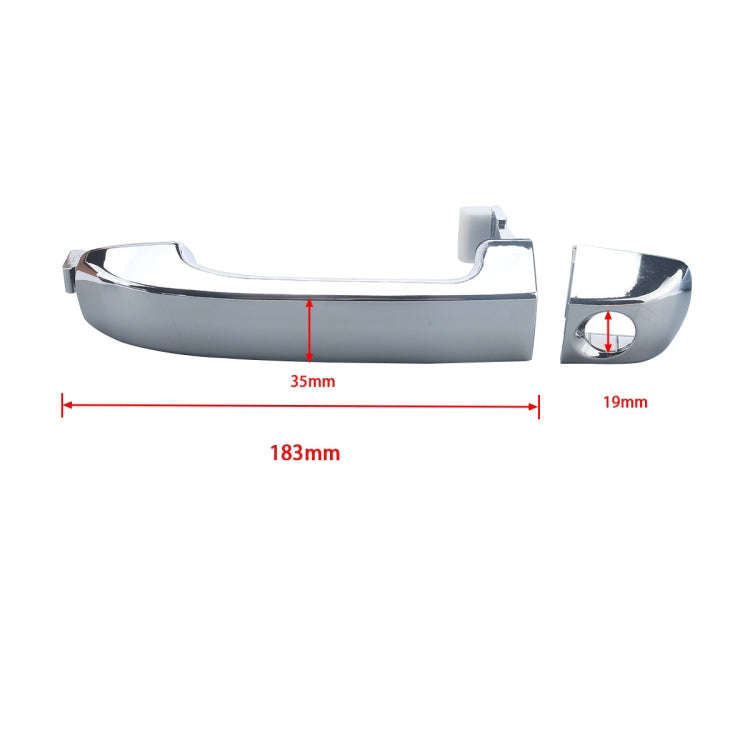 2 PCS A5198 Car Electroplating Front Outside Door Handle 82651/82662-3J010 for Hyundai Veracruz 2...