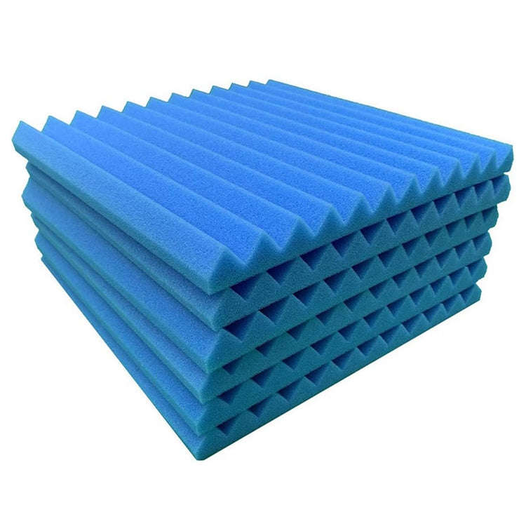 6pcs / Pack 30x30x2.5cm Triangular Groove Style Recording Studio Drum Video Room Sound Insulation...