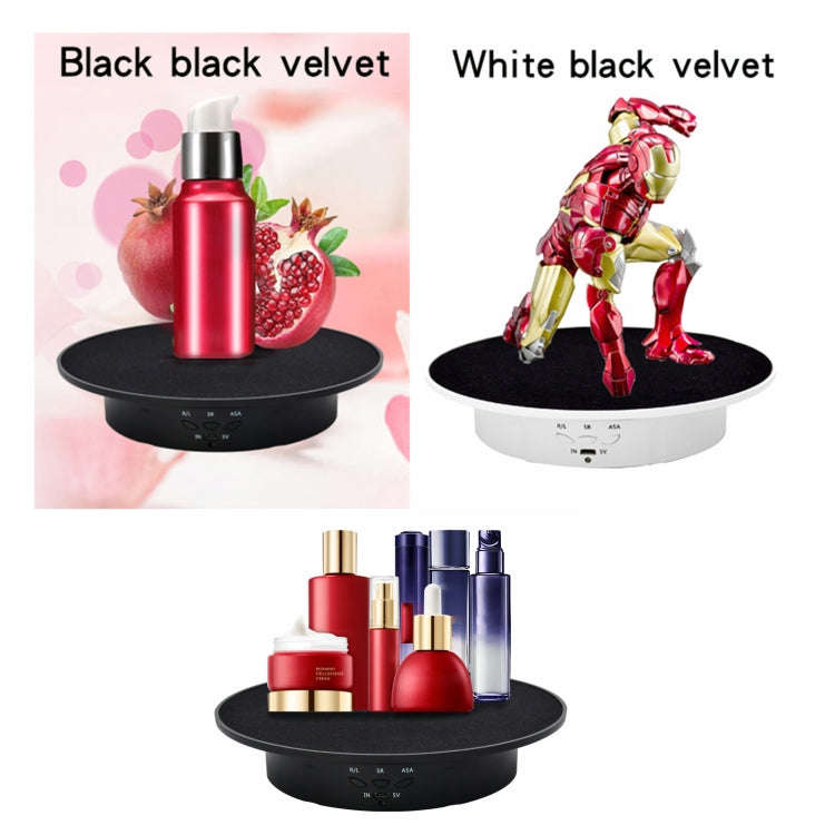 20cm USB Electric Rotating Turntable Display Stand Video Shooting Props Turntable for Photography...
