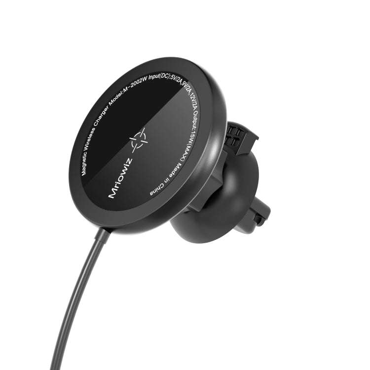 Mriowiz M-2002W 15W 360-degree Rotating MagSafe Magnetic Car Wireless Charger for iPhone 12 Serie...