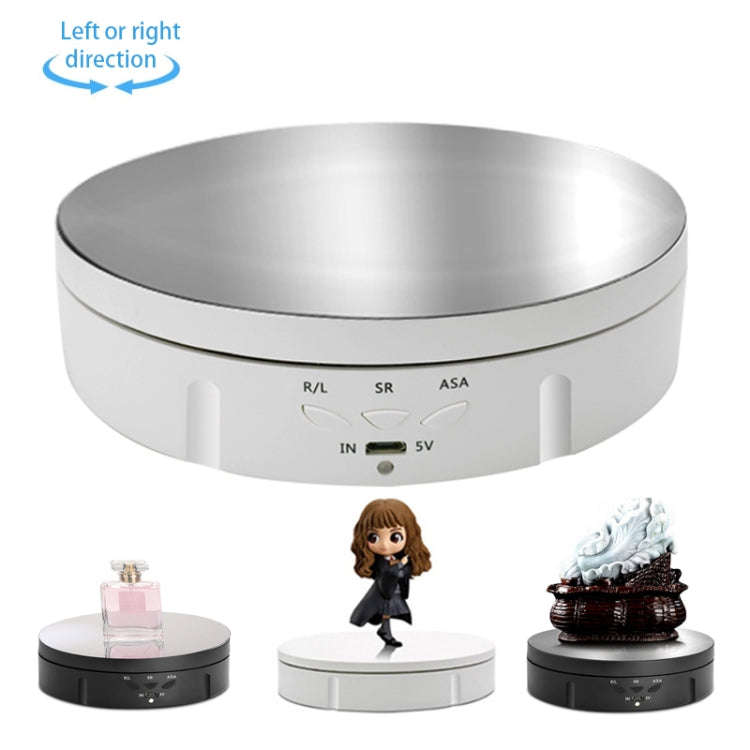 14.6cm USB Electric Rotating Turntable Display Stand Video Shooting Props Turntable for Photograp...