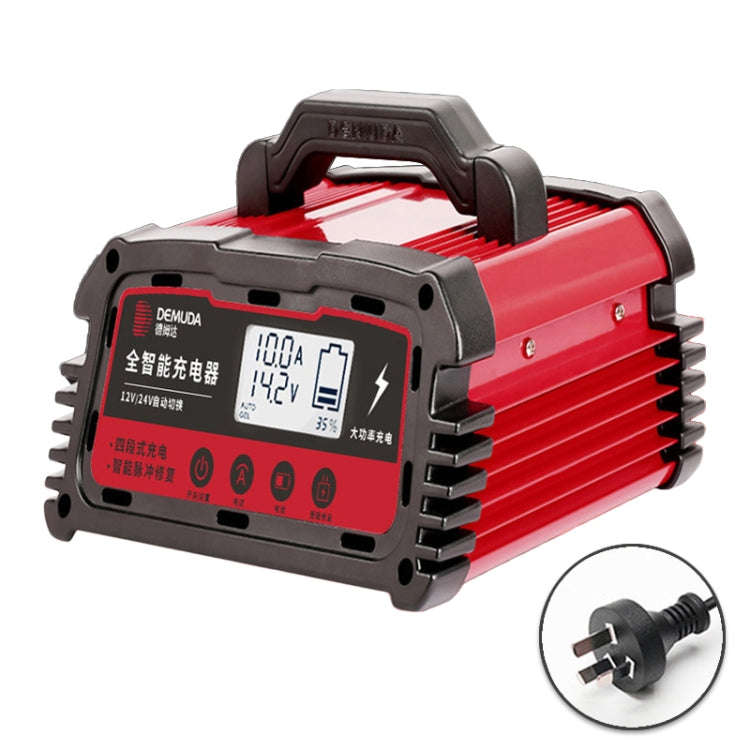 DEMUDA DC100 10A 12V / 24V Car Battery Charger Intelligent Pulse Repair Type Lead-acid Battery, P...