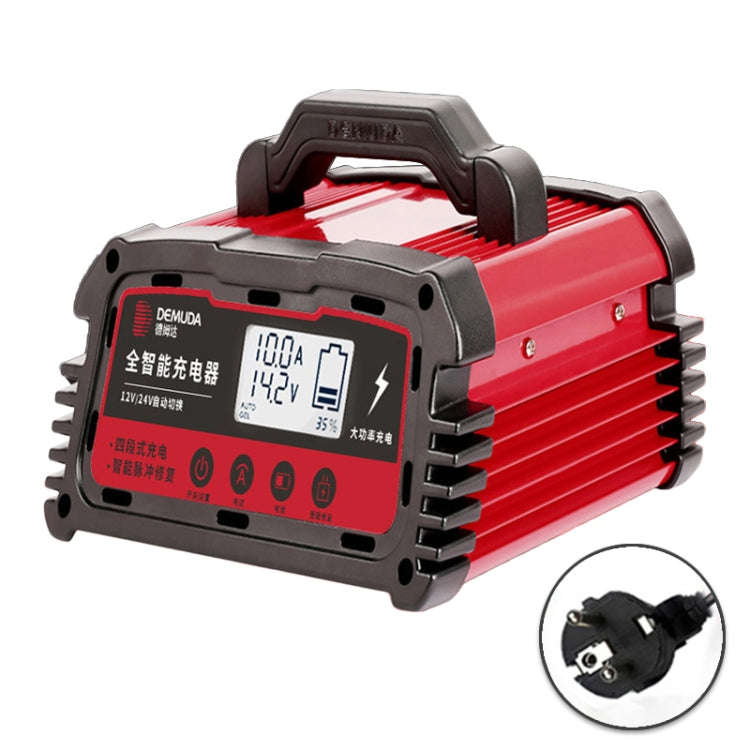 DEMUDA DC100 10A 12V / 24V Car Battery Charger Intelligent Pulse Repair Type Lead-acid Battery, P...