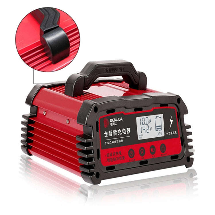 DEMUDA DC100 10A 12V / 24V Car Battery Charger Intelligent Pulse Repair Type Lead-acid Battery, P...