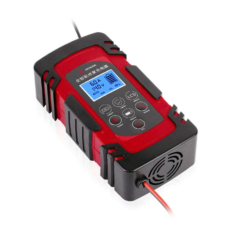 DEMUDA DC-80 Car Battery Charger 12V/24V Intelligent Pulse Repair Type Lead-acid Battery, Plug Ty...