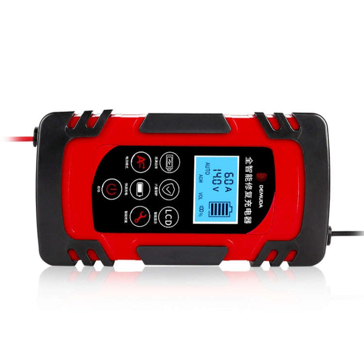 DEMUDA DC-80 Car Battery Charger 12V/24V Intelligent Pulse Repair Type Lead-acid Battery, Plug Ty...
