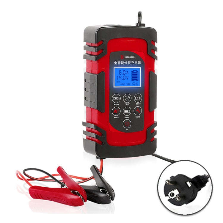 DEMUDA DC-80 Car Battery Charger 12V/24V Intelligent Pulse Repair Type Lead-acid Battery, Plug Ty...