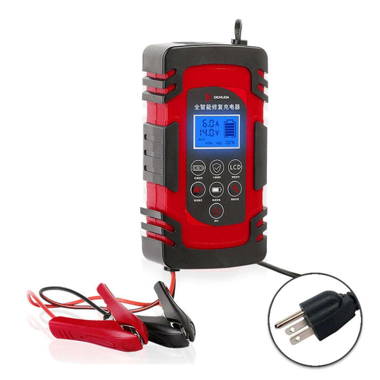 DEMUDA DC-80 Car Battery Charger 12V/24V Intelligent Pulse Repair Type Lead-acid Battery, Plug Ty...