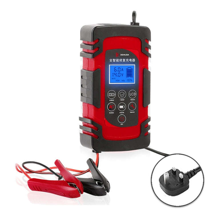 DEMUDA DC-80 Car Battery Charger 12V/24V Intelligent Pulse Repair Type Lead-acid Battery, Plug Ty...