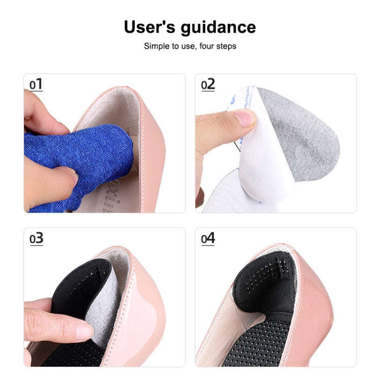 061 High-heeled Shoes Sponge Glue Soft Anti-abrasion Anti-slip Heel Protective Sticker(Black)