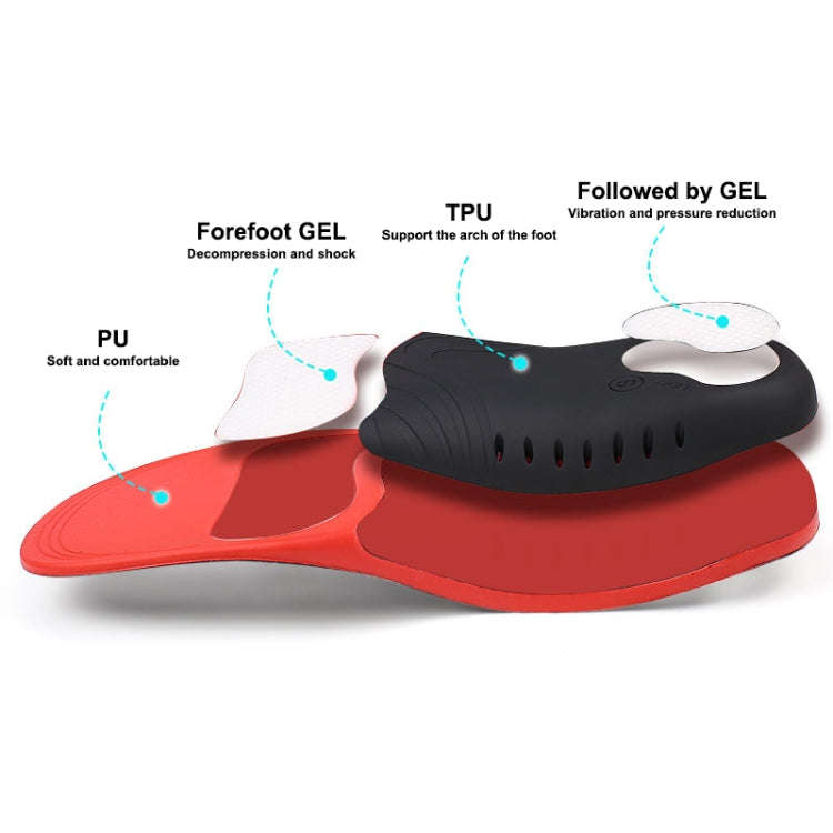 1 Pair 068 Sports Correct Shockproof Massage Arch Of Foot Flatfoot Support Insole Shoe-pad, Size:...