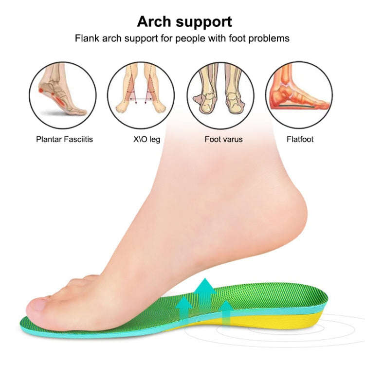1 Pair 070 Sports Lightweight Shockproof Arch Of Foot Support Full Insole Shoe-pad, Size:M (245-2...