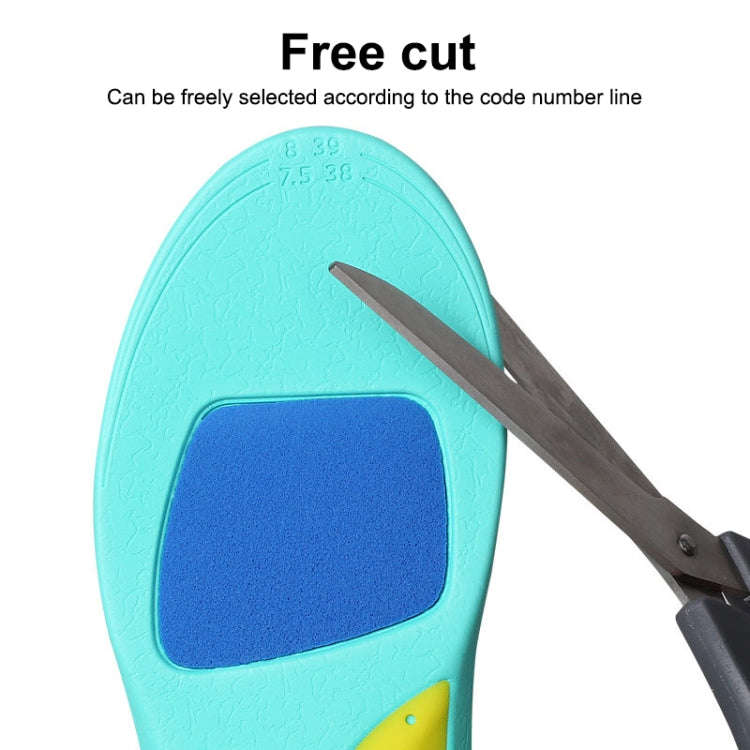 1 Pair 070 Sports Lightweight Shockproof Arch Of Foot Support Full Insole Shoe-pad, Size:M (245-2...