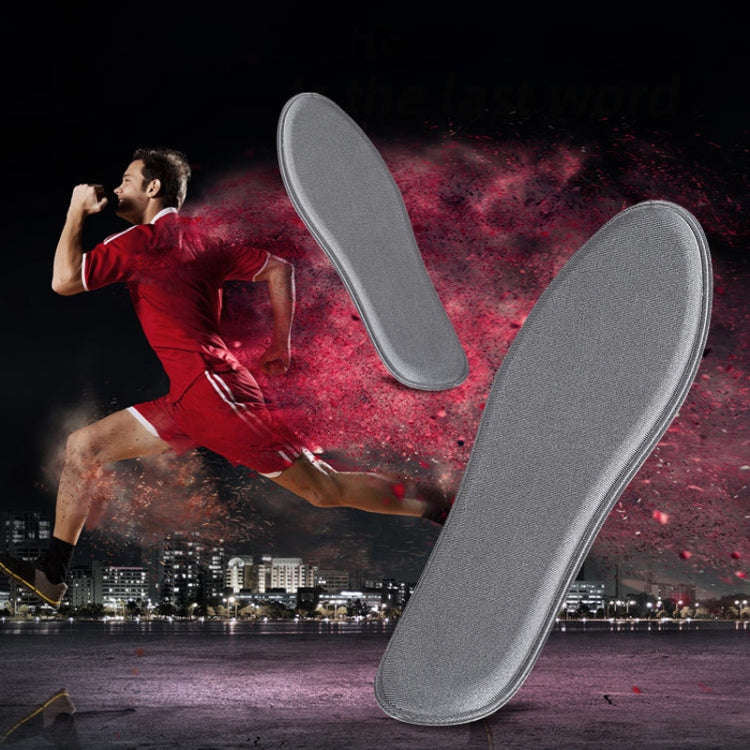 Thicken Breathable Non-slip Shockproof Memory Cotton Sports Full Insole Shoe-pad, Size:230mm(Beige)