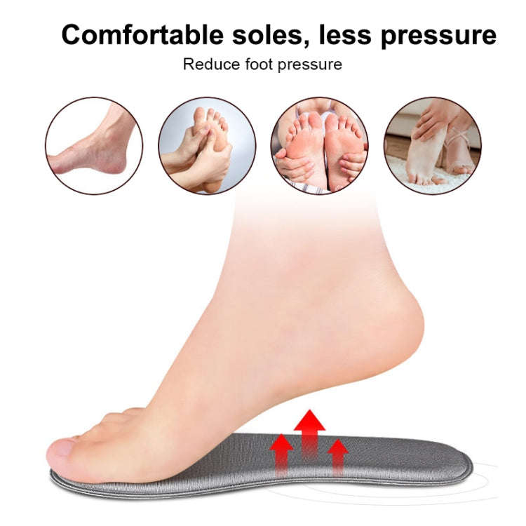 Thicken Breathable Non-slip Shockproof Memory Cotton Sports Full Insole Shoe-pad, Size:260mm(Beige)