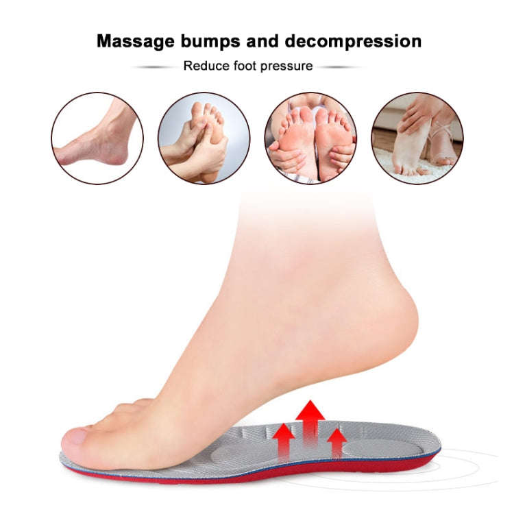 081 Soft Breathable Shockproof Massage Sports Full Insole Shoe-pad, Size:S (230-250mm)(Blue)