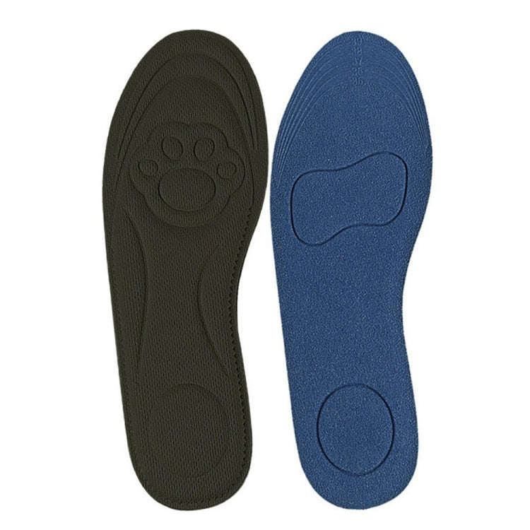 082 Soft Breathable Shockproof Massage Cat Paw Sports Full Insole Shoe-pad, Size: 225-250mm(Black)