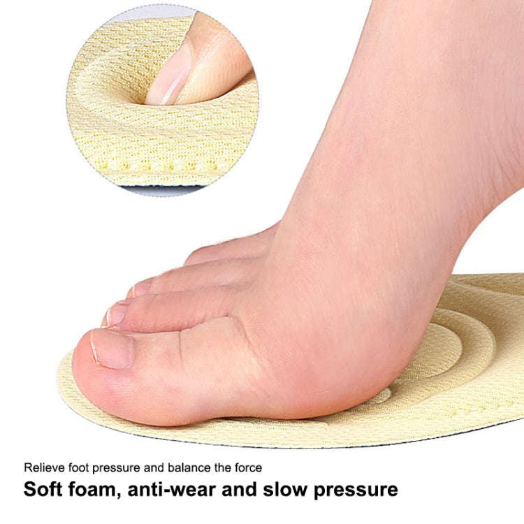 082 Soft Breathable Shockproof Massage Cat Paw Sports Full Insole Shoe-pad, Size: 225-250mm(Pink)