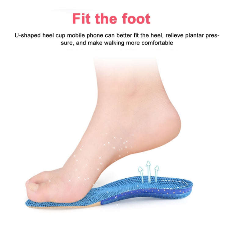 1 Pair 641 Casual Non-slip Shockproof Breathable Arch Of Foot Sports Insole Shoe-pad, Size:L (255...