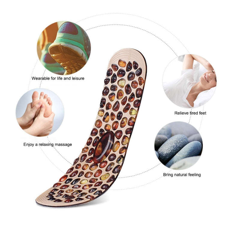 1 Pair Cuttable Imitation Pebbles Massage Insole Shoe-pad, Size:S (225-250mm)