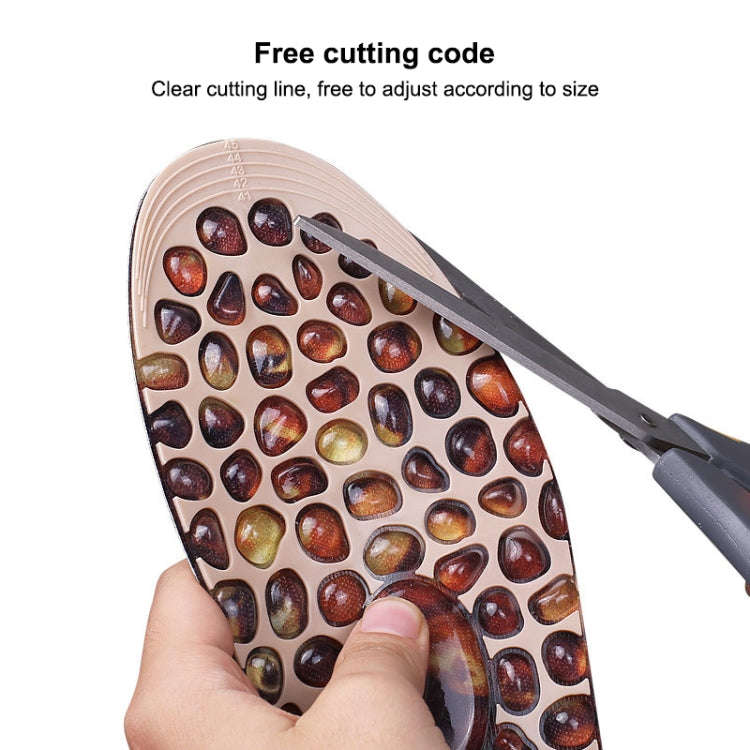 1 Pair Cuttable Imitation Pebbles Massage Insole Shoe-pad, Size:S (225-250mm)