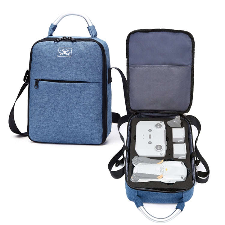 Shockproof Waterproof Single Shoulder Storage Travel Carrying Cover Case Box for DJI Air 2S(Blue+...