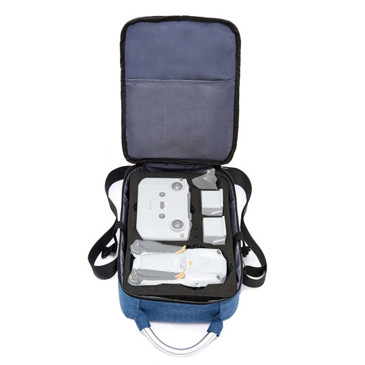 Shockproof Waterproof Single Shoulder Storage Travel Carrying Cover Case Box for DJI Air 2S(Blue+...