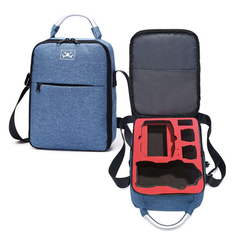 Shockproof Waterproof Single Shoulder Storage Travel Carrying Cover Case Box for DJI Air 2S(Blue+...