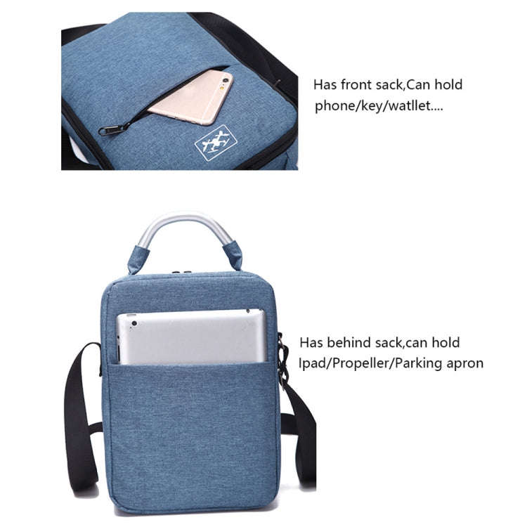 Shockproof Waterproof Single Shoulder Storage Travel Carrying Cover Case Box for DJI Air 2S(Blue+...