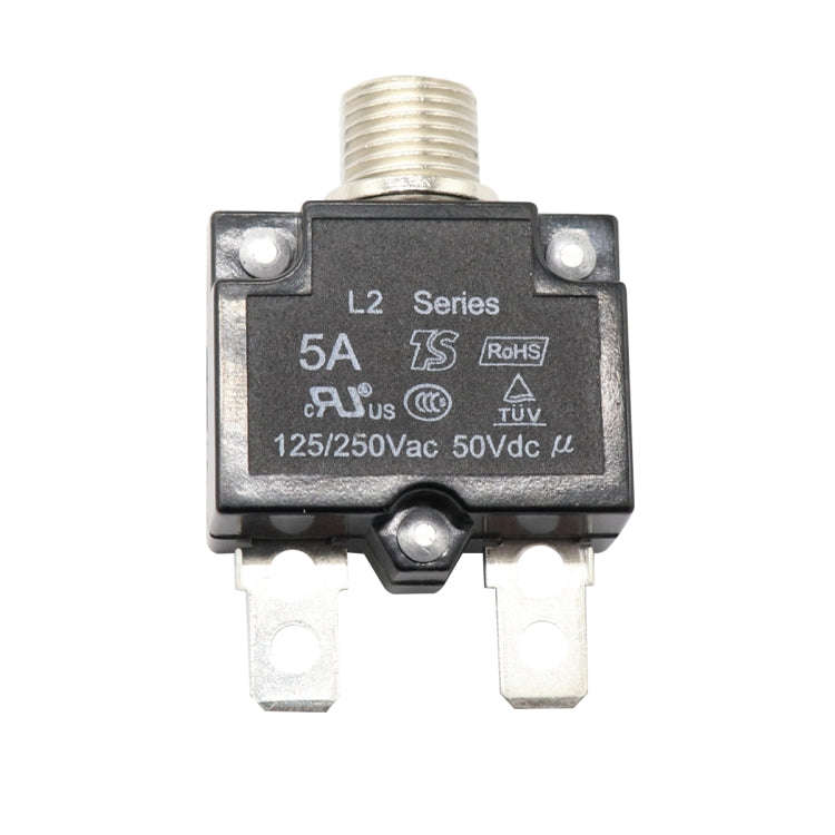 L2 Series 50V Car Overload Protector Manual Reset DC Circuit Breaker with Waterproof Cover, Curre...