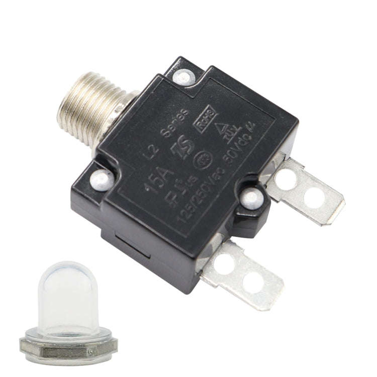 L2 Series 50V Car Overload Protector Manual Reset DC Circuit Breaker with Waterproof Cover, Curre...