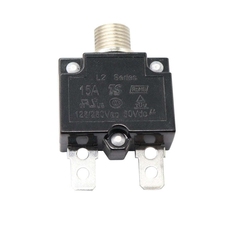 L2 Series 50V Car Overload Protector Manual Reset DC Circuit Breaker with Waterproof Cover, Curre...