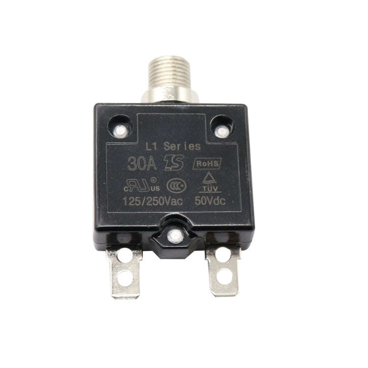 L2 Series 50V Car Overload Protector Manual Reset DC Circuit Breaker with Waterproof Cover, Curre...