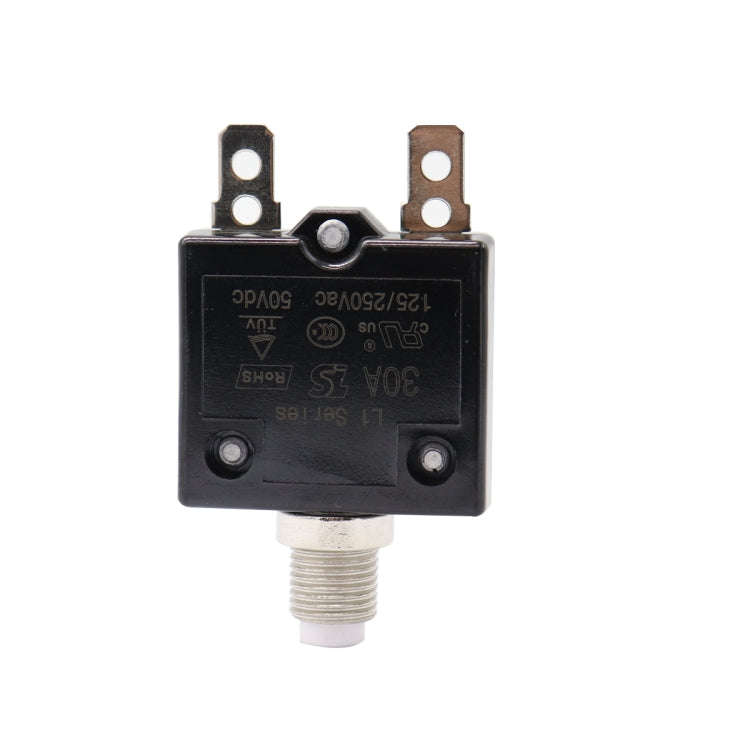 L2 Series 50V Car Overload Protector Manual Reset DC Circuit Breaker with Waterproof Cover, Curre...