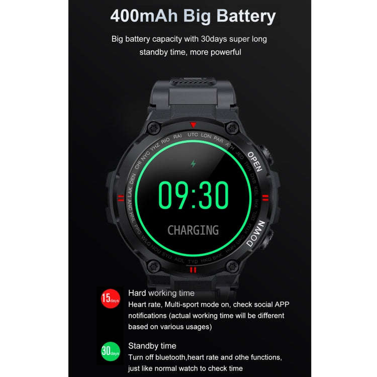 K22 1.28 inch IPS Screen Smart Watch, Support Menstrual Cycle Reminder / Bluetooth Call / Sleep M...