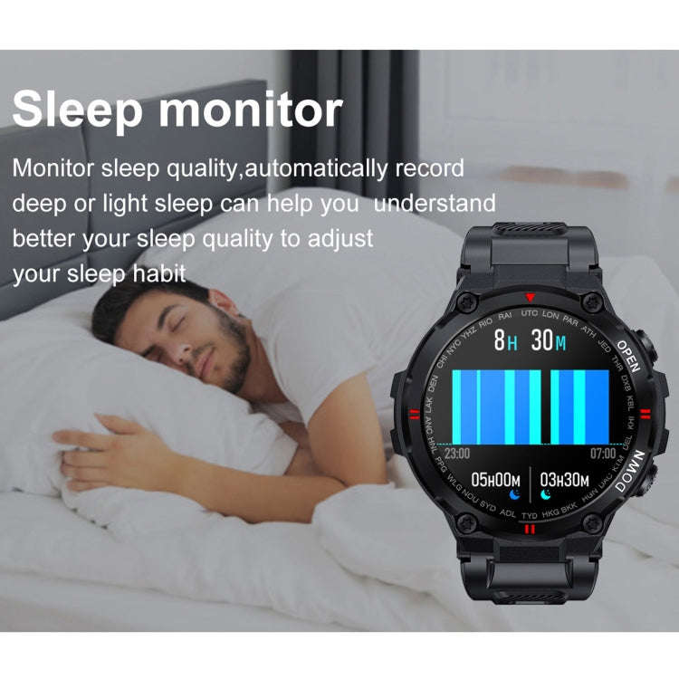 K22 1.28 inch IPS Screen Smart Watch, Support Menstrual Cycle Reminder / Bluetooth Call / Sleep M...