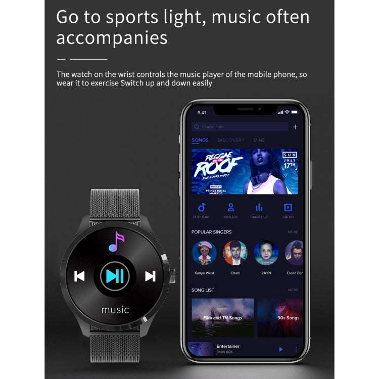 Q9L 1.28 inch IPS Color Screen IP67 Waterproof Smart Watch, Support Blood Pressure Monitoring / H...