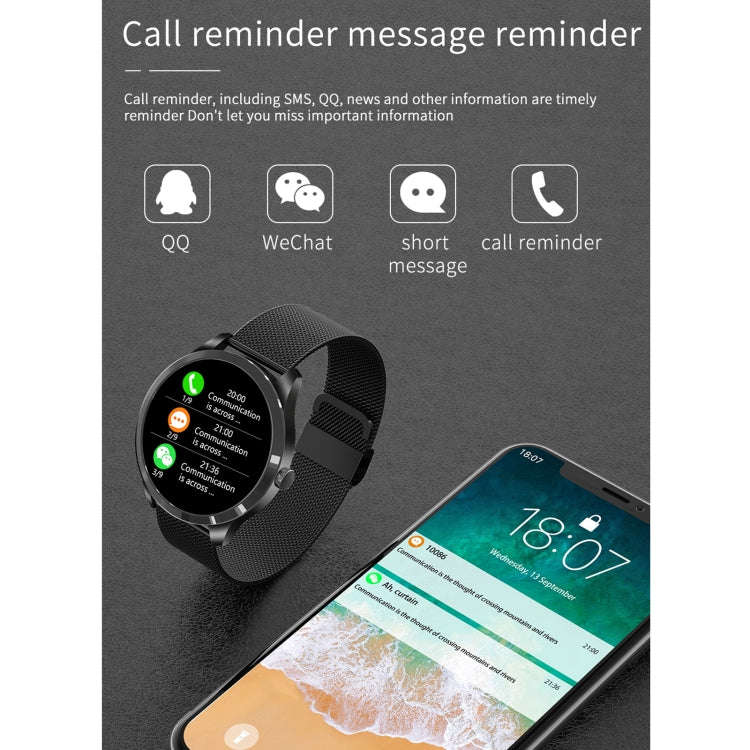 Q9L 1.28 inch IPS Color Screen IP67 Waterproof Smart Watch, Support Blood Pressure Monitoring / H...