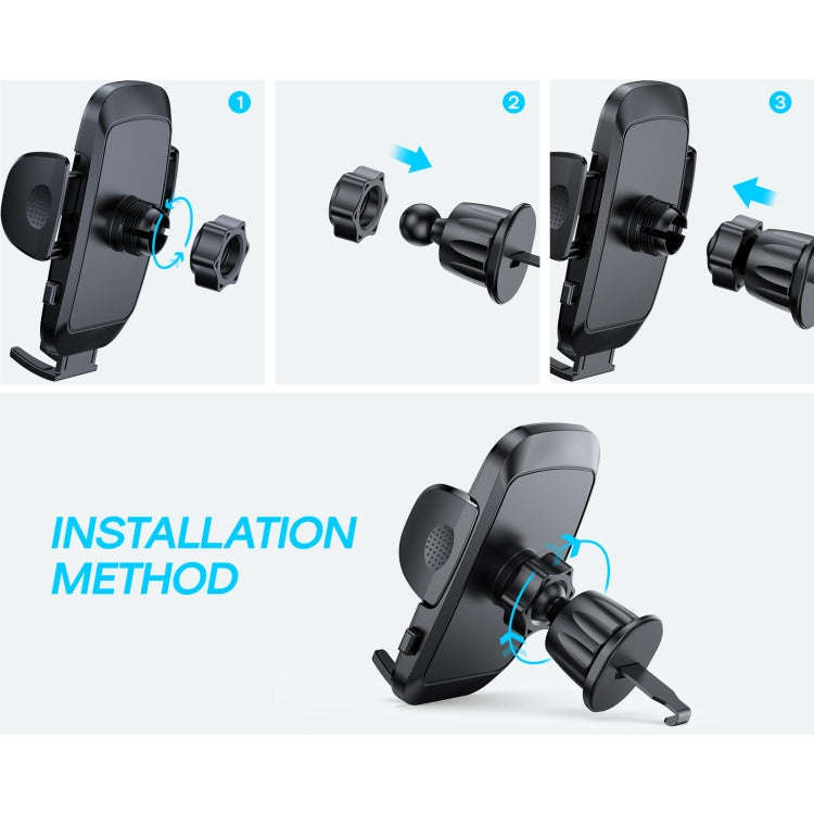 JOYROOM JR-ZS259 360-degree Rotating Stretching Mechanical Car Air Vent Holder for 4.7-6.9 inch M...