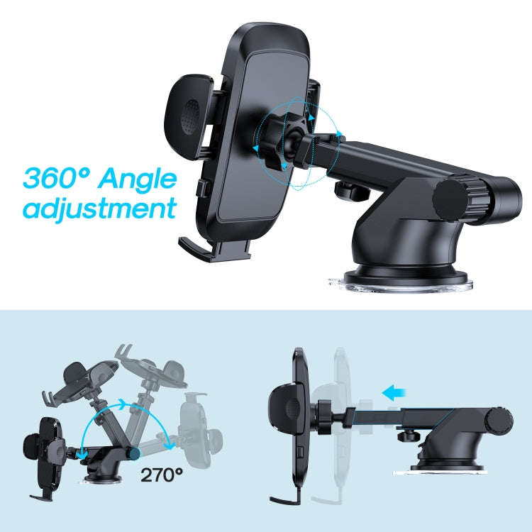 JOYROOM JR-ZS259 360-degree Rotating Stretching Mechanical Dashboard Car Holder for 4.7-6.9 inch ...
