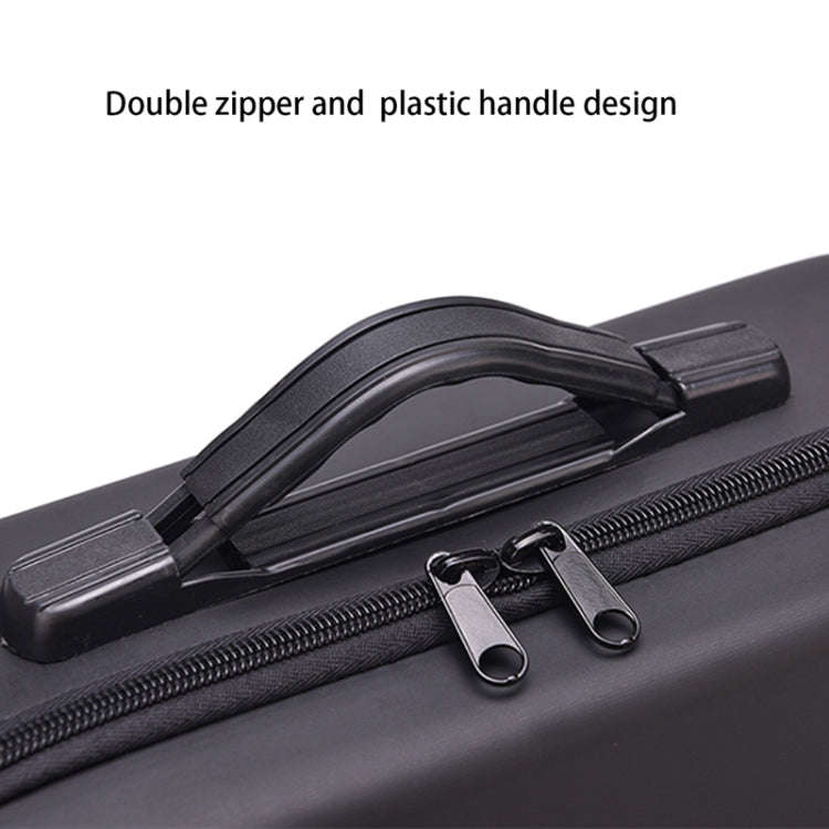 Portable Single Shoulder Storage Travel Carrying PU Cover Case Box for DJI Air 2S(Black + Red Liner)