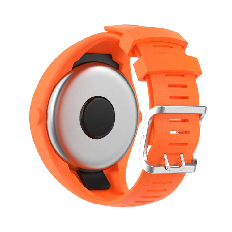 For POLAR M200 Texture Silicone Watch Band, One Size(Orange)