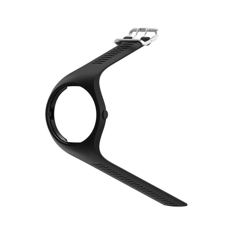 For POLAR M200 Texture Silicone Watch Band, One Size(Black)
