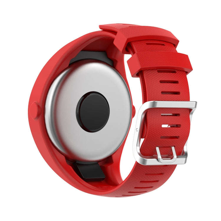 For POLAR M200 Texture Silicone Watch Band, One Size(Red)