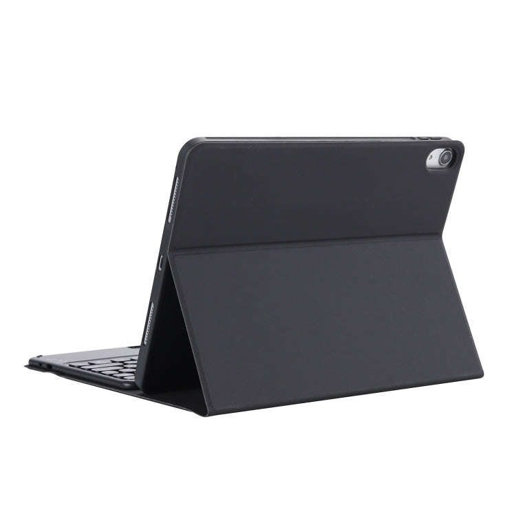 YT098B-A Detachable Candy Color Skin Feel Texture Round Keycap Bluetooth Keyboard Leather Case wi...